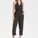 American Eagle Outfitters Pants & Jumpsuits | American Eagle Outfitters Smocked Halter Jumpsuit | Color: Black/Cream | Size: M