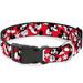 Disney Dog | Disney Mickey Mouse & Minnie Adjustable Dog Collar Size Small & Medium Nwt | Color: Blue/Red | Size: Various