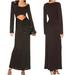 Free People Dresses | New Free People One And Only Black Maxi Dress | Color: Black | Size: Xs