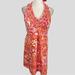 Lilly Pulitzer Dresses | Lilly Pulitzer Pink Orange Floral Ruffle Lillian Halter Dress | Color: Orange/Pink | Size: 6