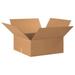 ZoroSelect Flat Corrugated Boxes 20 x 20 x 7 Kraft 15/Bundle