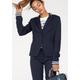 Kurzblazer AJC Gr. 36, blau (marine (blazer aus nachhaltigem material)) Damen Blazer