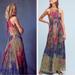 Anthropologie Dresses | Anthro Bhanuni By Jyoti Floral Maxi Dress 0 | Color: Green/Pink | Size: 0