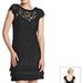 Jessica Simpson Dresses | Jessica Simpson Lace Shift Mini Dress Euc | Color: Black | Size: 2