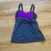 Lululemon Athletica Tops | Lululemon Side Cut Outs Work Out Top | Color: Black/Purple | Size: 10