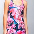 Lululemon Athletica Tops | Lululemon Athletica Pink Fusia Turquoise & Black Floral Tank | Color: Pink/Red | Size: 6