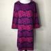 Lilly Pulitzer Dresses | Lilly Pulitzer Women's Purple Pink Long Sleeve Shift Dress Size Large | Color: Pink/Purple | Size: L