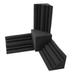 4Pcs/Set Acoustic Foam 1Pc 15X15X15cm Square Sound Insulation Foam+3Pcs 12X12X24cm Bass Trap Wall Foam Retardant