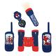 LEXIBOOK Spidey und Seine erstaunlichen Freunde - Komplettes Spiderman-Abenteurerset, für Kinder, Walkie-Talkies 120m, Fernglas, Taschenlampe, Kompass, Rot/Blau, RPTW11SP