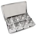 Atyhao Seasoning Box Set, 8-Grid Stainless Steel Seasoning Box Condiment Storage Containers Spice Jar Kitchen Utensils