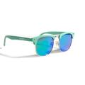Rewave Recycled Ocean Plastic Sunglasses | 100% Polarised UV400 Protected Mens & Women | SUSTAINABLE Fashion & Sports (Matte Turquoise - Ocean Mirror)