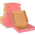 11x8x2 Pink Cardboard Corrugated Boxes 30 Pack, Shipping Boxes for Small Business Mailing Boxes, Mailer Packaging Boxes