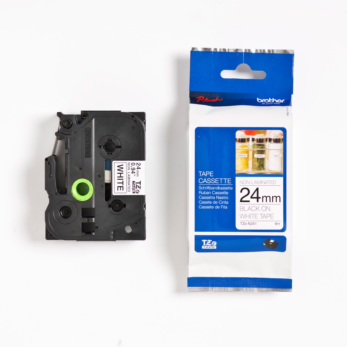Brother TZE-N251 P-Touch schwarz, weiß Image
