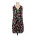 Old Navy Casual Dress - Shift: Black Floral Dresses - Women's Size Small