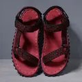Sandales d'extérieur pour hommes pantoufles rouges unisexes en caoutchouc chaussures d'athlétisme