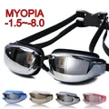 Lunettes de myopie plaquées pour hommes et femmes lunettes de natation pour adultes lunettes