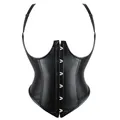 Sous-buste Bustier Style Punk Bretelles désossé En Acier Femmes Gilet Minceur Taille Cincher Shaper