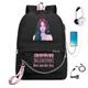 Sacs à dos noirs pour filles roses sacs d'école sacs de voyage sac à dos pour ordinateur portable