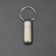 Porte-pilule portable étanche boîte à capsules en métal porte-clés étui de rangement en acier