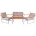 Courtyard Casual Catalina 3 pc Club Chair Chat Set