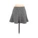 Ann Taylor LOFT Casual Skirt: Black Marled Bottoms - Women's Size 4