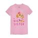 Paw Patrol Skye Big Sister Shirt Big Sis Gift Youth Kids Girls Fitted T-Shirt M (5-6T) Pink