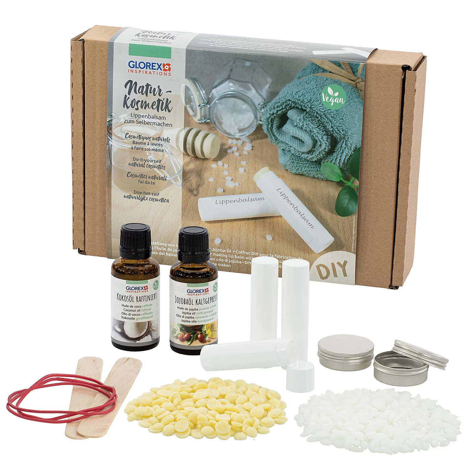Kit fabrication cosmétique maison - baume à lèvres