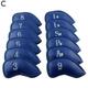 12 Pcs Club Protector PU Leather Headcover Golf Iron Covers High Head NEW I5H3