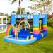 Dcenta 2-in-1 Inflatable House Jumping Castle with Trampoline and Pool with Carry Bag & Inflator Included