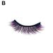 1 Pair Eyelashes Natural Eyelashes Self-adhesive Colored False NEW F2Y6