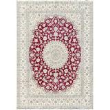 Pasargad Home 045634 Azerbaijan Collection Hand-Knotted Wool Area Rug-10 ft. 0 in. X 13 ft. 9 in. Red