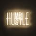 Hustle LED Neon Sign for Wall Decor Humble LED Neon Lights Party Decorations USB Powered Switch LED Neon Lights for Office Room Gym Room Man Cave Bar Party Gamer Room Decor(YELLOW)