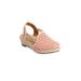 Extra Wide Width Women's The Clea Espadrille by Comfortview in Orange Multi (Size 10 WW)