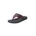 Wide Width Women's The Sylvia Soft Footbed Thong Sandal by Comfortview in Party Multi (Size 12 W)