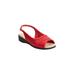 Wide Width Women's The Mary Sling by Comfortview in Red (Size 8 W)