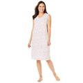 Plus Size Women's Short Sleeveless Sleepshirt by Dreams & Co. in Pink Flamingos (Size M/L) Nightgown