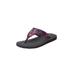 Wide Width Women's The Sylvia Soft Footbed Thong Slip On Sandal by Comfortview in Party Multi (Size 11 W)