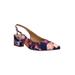 Women's Shayanne Slingback Pump by J. Renee in Purple Blue White (Size 8 1/2 M)