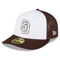 Men's New Era White/Brown San Diego Padres 2023 On-Field Batting Practice Low Profile 59FIFTY Fitted Hat