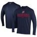 Men's Under Armour Navy Memphis Redbirds Performance Long Sleeve T-Shirt