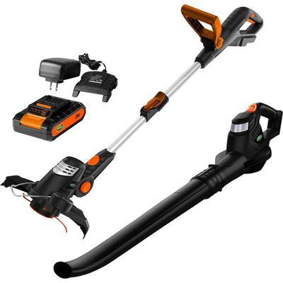 Scotts Cordless String Trimmer and Blower with 2.0 Ah Battery and Fast Charger LCPK02020S - 20V