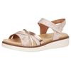 Riemchensandale REMONTE, Damen, Gr. 42, rosa (rosé, roségoldfarben, goldfarben), Lederimitat, metallic, sportlich, Schuhe, Keilabsatz, Sommerschuh, Sandalette mit herausnehmbarer Softeinlage, Topseller