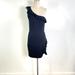 Free People Dresses | Free People One Shoulder Ruffle Bodycon Little Black Dress - Nwt Size Small | Color: Black | Size: S