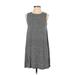 Ann Taylor LOFT Casual Dress - Shift: Black Jacquard Dresses - Women's Size X-Small