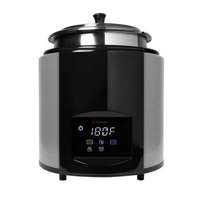 CookTek 675101 7 qt Countertop Induction Soup Kettle w/ Thermostatic Controls, 100-120v, 12.17" x 14.86", Stainless Steel