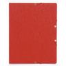 Exacompta 55465E 50x Eckspannmappe A4 aus Karton ohne Klappen - Rot