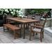 Eilaf 6 pc. Checkerboard Dining Set with Stacking Chairs and Bench - N/A