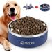 Stainless Steel Dog Water Bowl 64oz/8 Cups Non Slip Dog Bowls w/Insert Slow Feeder Durable Powder Coated Stylish Colors Pet Food Bowls Dishwasher Safe Dog Bowl Large Insulated Dog Food Bowl