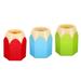 Uxcell Pencil Holder Pen Holder for Desk Cute Plastic Pencil Holders Cup Organizer Pencil Shape Blue Green Red 3 Pack