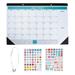 1 Set of English Wall Calendar Agenda Calendar for Home Office Home Decor
